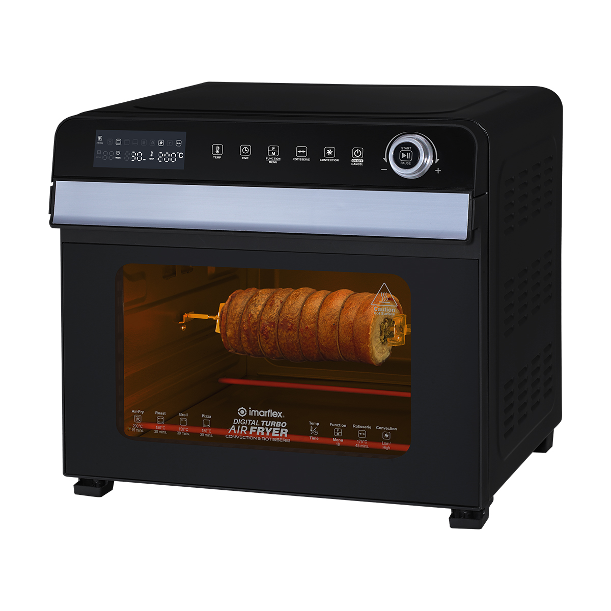 Imarflex 30L Digital Air Fryer Oven (CVO308DFR) Imarflex