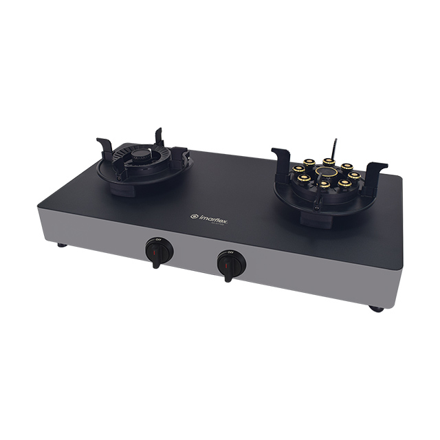 Imarflex Twin / Double Burner Gas Stove (IG-377GL)