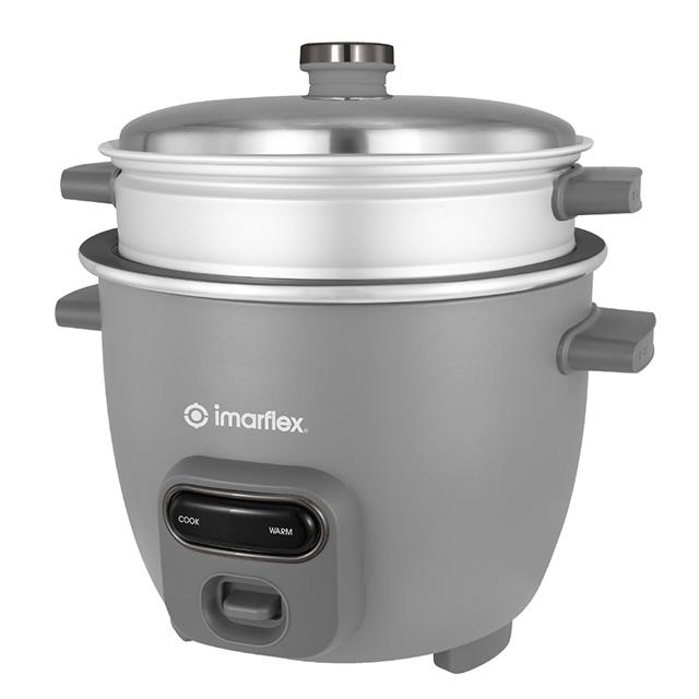 Imarflex 4-in-1 Rice Cooker and Multi-Cooker - 2.2L/12 Cups (IRC-220GN)