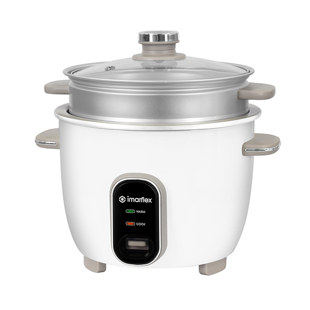 Imarflex Rice Cooker and 4-in-1 Ceramic Multi-Cooker - 1.5L/8 Cups (IRC-150GC)